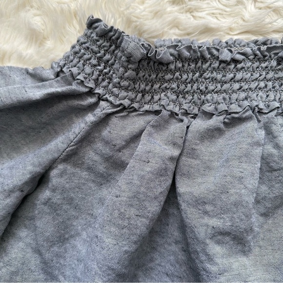 Rag & Bone Blouse Drew Off The Shoulder Top Cotton Linen Blend XS - Picture 3 of 12